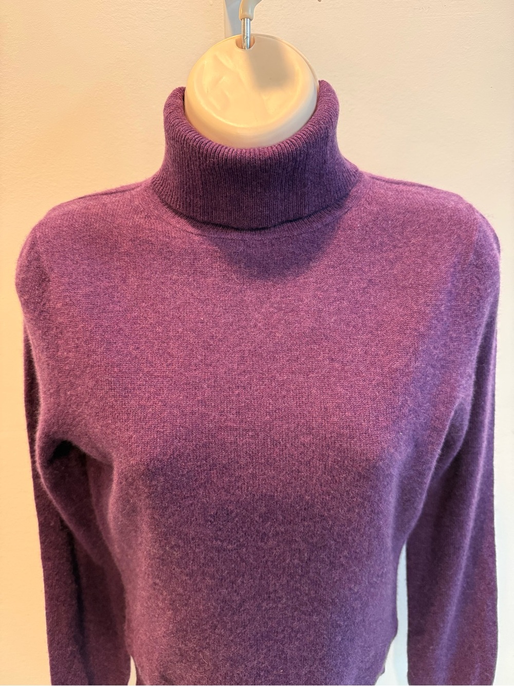 Apt. 9 Purple Turtleneck Sweater Cashmere Knit Women Size S